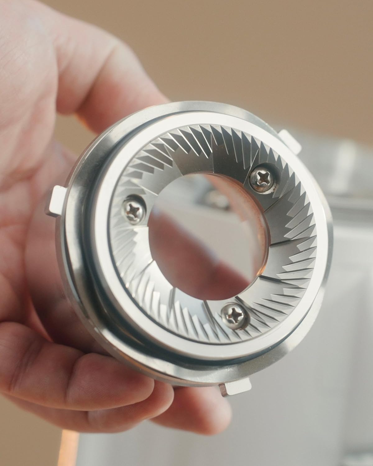 Turin DF64 Gen 2 Single Dose Coffee Grinder - 64Mm Flat Burrs, Black or White, Stainless Steel or DLC Burrs, Low Retention, Stepless Adjustment (Stainless Steel Burrs, Black)