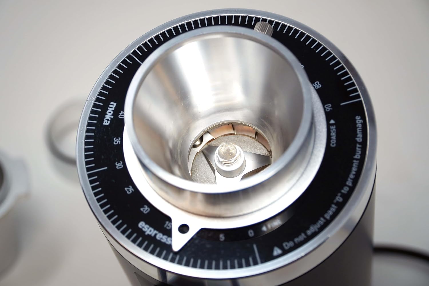 Turin DF64 Gen 2 Single Dose Coffee Grinder - 64Mm Flat Burrs, Black or White, Stainless Steel or DLC Burrs, Low Retention, Stepless Adjustment (Stainless Steel Burrs, Black)